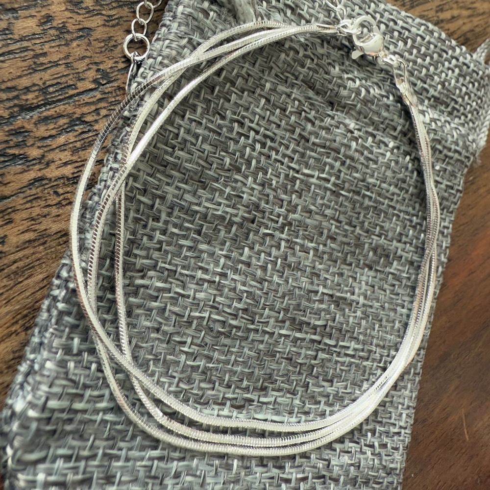 Silver anklet with giftbag - Picture 2 of 3